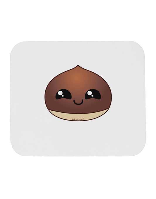 Cute Chestnut Design - Christmas Mousepad-TooLoud-White-Davson Sales