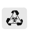 Recycle Biohazard Sign Black and White Mousepad by TooLoud-TooLoud-White-Davson Sales