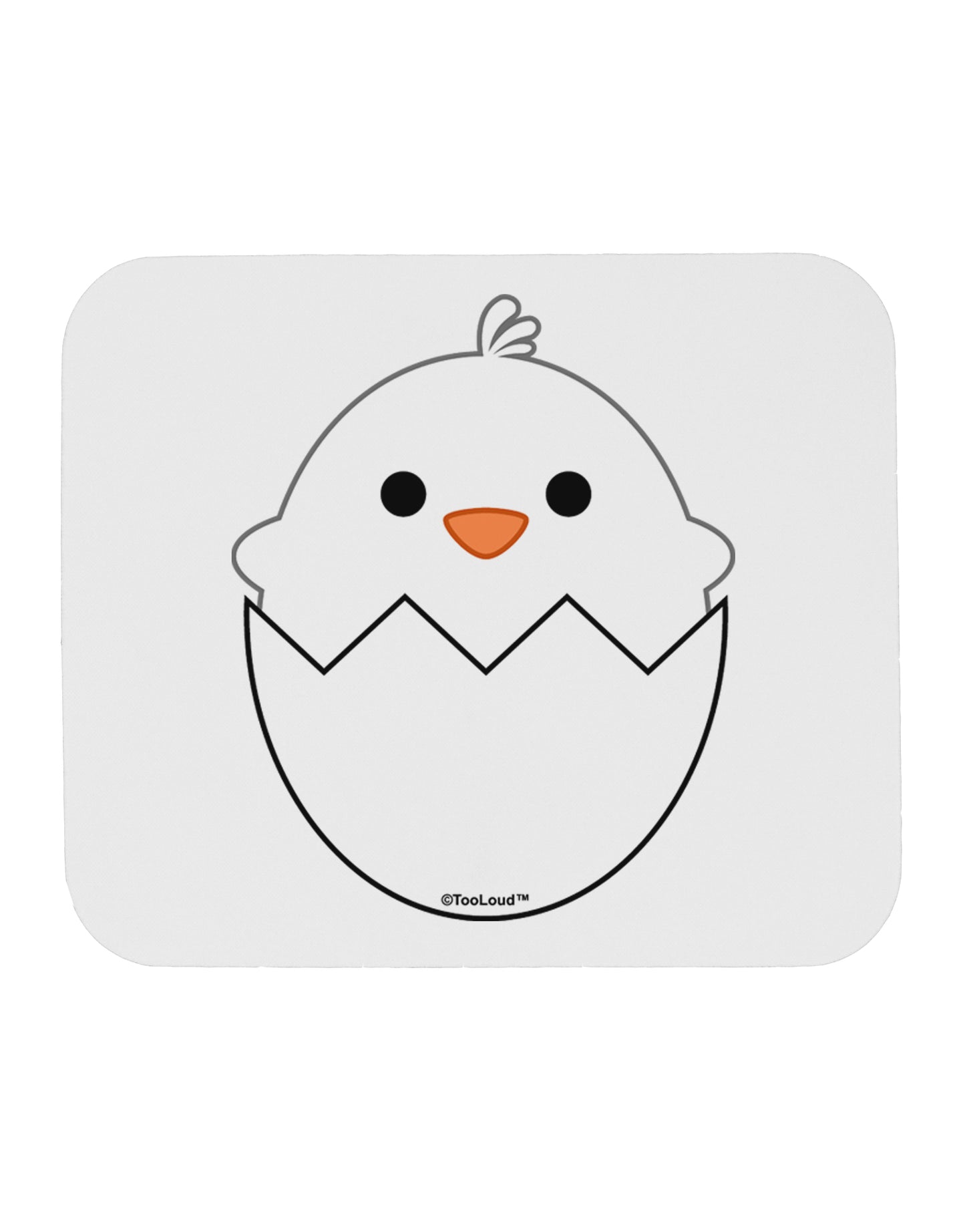 Cute Hatching Chick - White Mousepad by TooLoud-TooLoud-White-Davson Sales