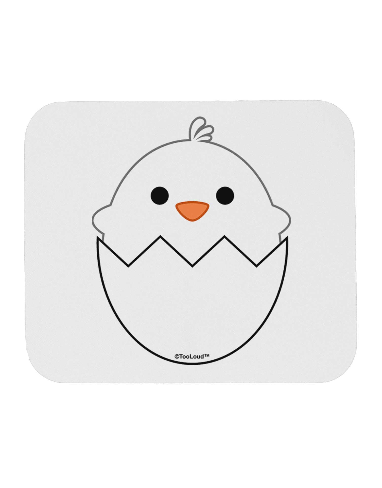 Cute Hatching Chick - White Mousepad by TooLoud-TooLoud-White-Davson Sales