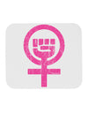 Pink Distressed Feminism Symbol Mousepad-TooLoud-White-Davson Sales