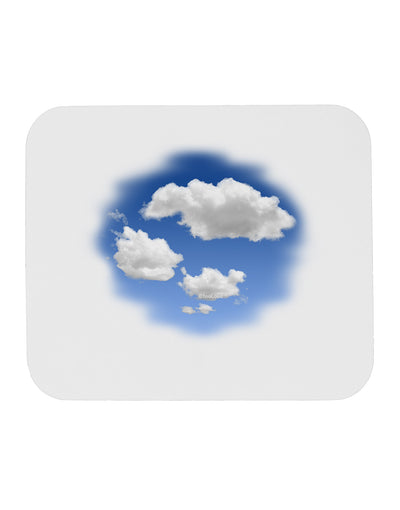 Blue Sky Puffy Clouds Mousepad-TooLoud-White-Davson Sales