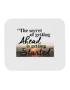 Getting Ahead Mark Twain Mousepad-TooLoud-White-Davson Sales