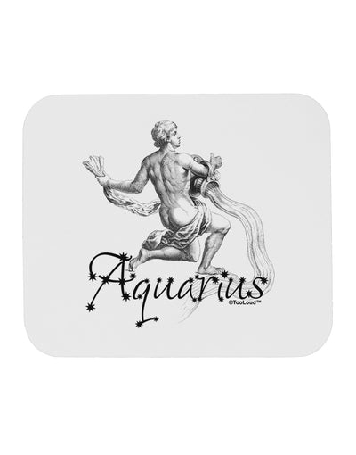 Aquarius Illustration Mousepad-TooLoud-White-Davson Sales