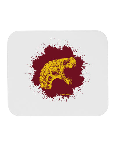 Jurassic Dinosaur Face Blood Splatter Mousepad by TooLoud-TooLoud-White-Davson Sales