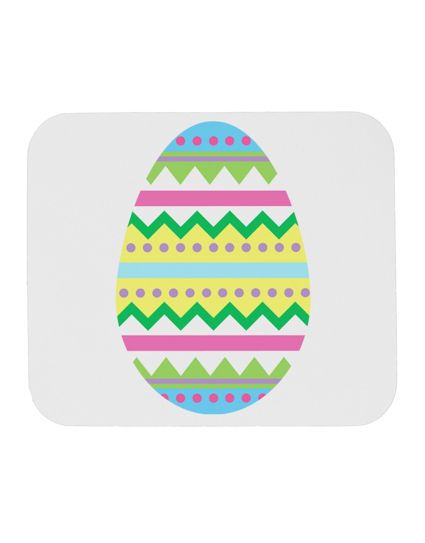 Colorful Easter Egg Mousepad-TooLoud-White-Davson Sales