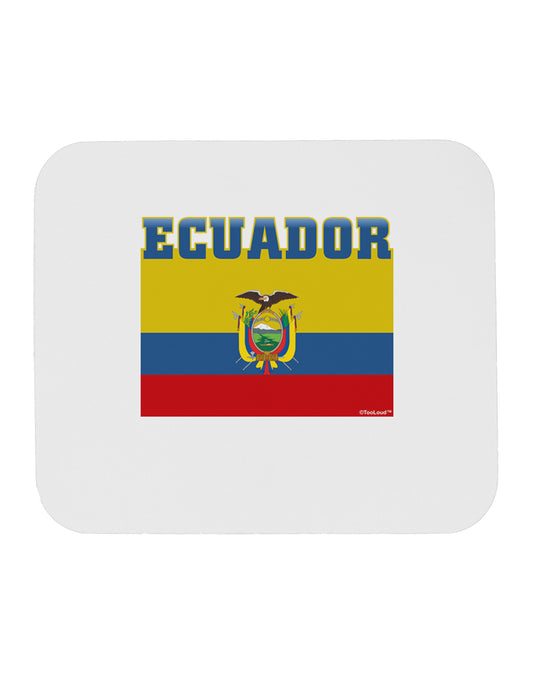 Ecuador Flag Mousepad-TooLoud-White-Davson Sales