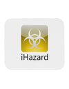 iHazard Logo - Zombie Apocalypse Mousepad-TooLoud-White-Davson Sales