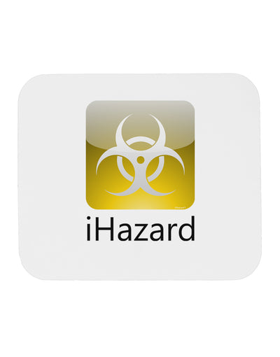 iHazard Logo - Zombie Apocalypse Mousepad-TooLoud-White-Davson Sales