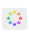 Rainbow Pot - Marijuana Leaf Mousepad-TooLoud-White-Davson Sales