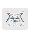 Cute Snowman Couple Mousepad by TooLoud-TooLoud-White-Davson Sales