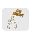 Oh Snap Wishbone - Thanksgiving Mousepad-TooLoud-White-Davson Sales