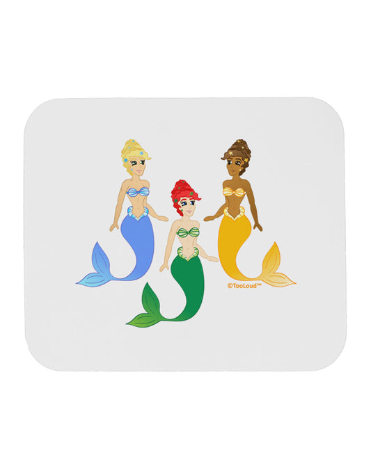 Three Mermaids Mousepad-TooLoud-White-Davson Sales