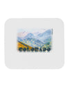 CO Fog Mountains Text Mousepad-TooLoud-White-Davson Sales