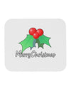 Mistletoe Merry Christmas Text Mousepad-TooLoud-White-Davson Sales