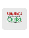 Begins With Christ Text Mousepad-TooLoud-White-Davson Sales