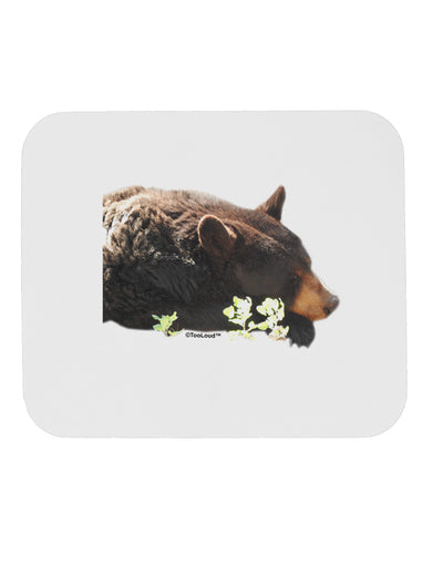 Laying Black Bear Cutout Mousepad-TooLoud-White-Davson Sales