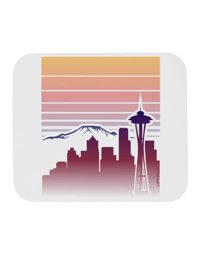 Seattle Skyline Sunrise Mousepad-TooLoud-White-Davson Sales