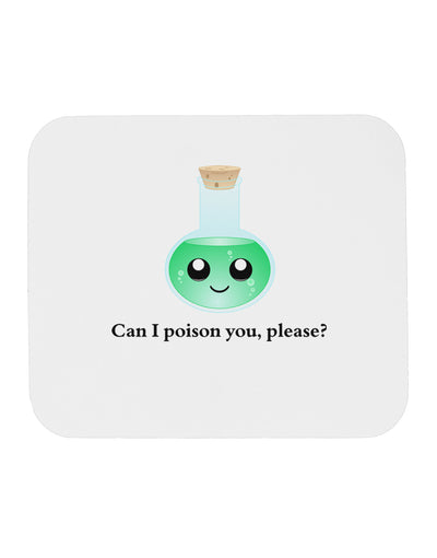 Don't Make Me Poison You Mousepad-TooLoud-White-Davson Sales