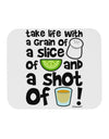 Take Life with a Grain of Salt and a Shot of Tequila Mousepad by TooLoud-TooLoud-White-Davson Sales