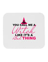 Witch - Bad Thing Text Mousepad-TooLoud-White-Davson Sales