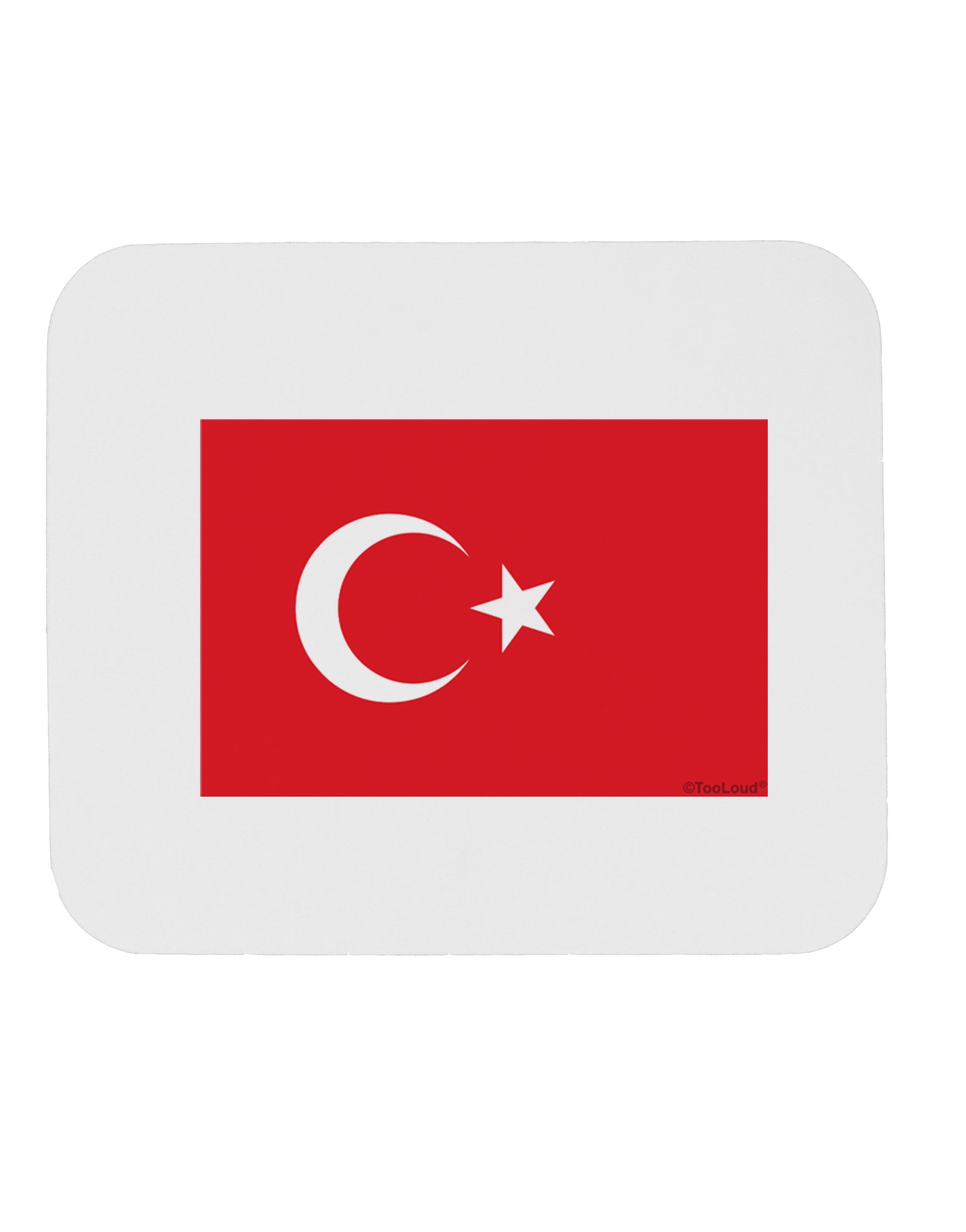 Turkey Flag Mousepad by TooLoud-TooLoud-White-Davson Sales