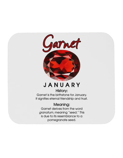 Birthstone Garnet Mousepad by TooLoud-TooLoud-White-Davson Sales