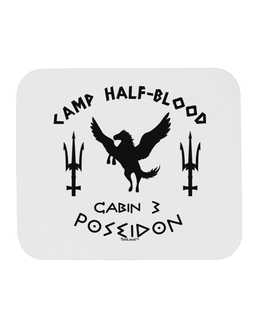 Cabin 3 Poseidon Camp Half Blood Mousepad-TooLoud-White-Davson Sales