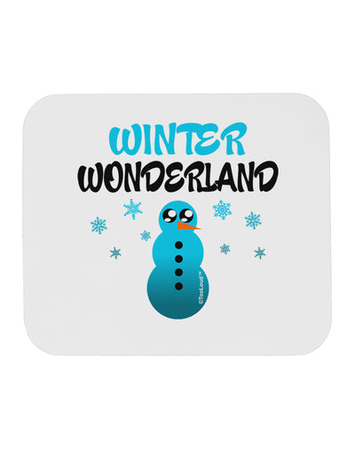 Winter Wonderland Snowman Mousepad-TooLoud-White-Davson Sales