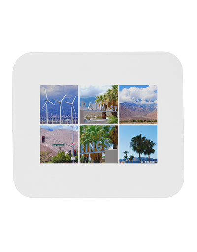 Palm Springs Square Collage Mousepad-TooLoud-White-Davson Sales