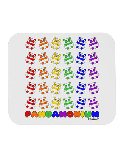 Pandamonium Rainbow Pandas Mousepad by TooLoud-TooLoud-White-Davson Sales