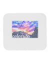 CO Rainbow Sunset Watercolor Text Mousepad-TooLoud-White-Davson Sales