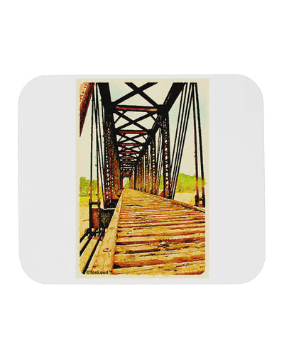 Colorado Bridge Watercolor Mousepad-TooLoud-White-Davson Sales