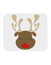 Cute Rudolph Reindeer Face Christmas Mousepad-TooLoud-White-Davson Sales