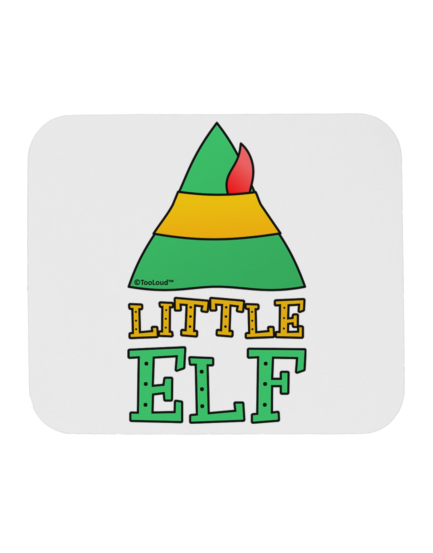 Matching Christmas Design - Elf Family - Little Elf Mousepad by TooLoud-TooLoud-White-Davson Sales