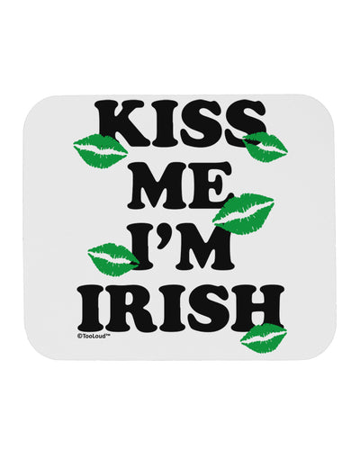 Kiss Me I'm Irish - Green Kisses Mousepad by TooLoud-TooLoud-White-Davson Sales