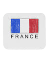 French Flag - France Text Distressed Mousepad by TooLoud-TooLoud-White-Davson Sales