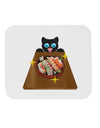 Anime Cat Loves Sushi Mousepad by TooLoud-TooLoud-White-Davson Sales