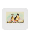 Magellanic Penguin Text Mousepad-TooLoud-White-Davson Sales