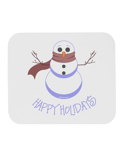 Snowman - Happy Holidays Mousepad-TooLoud-White-Davson Sales