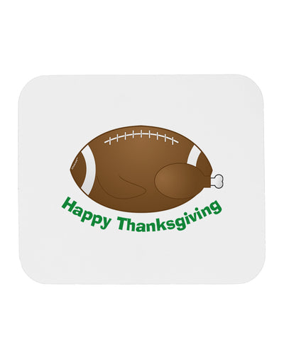 Football Turkey Happy Thanksgiving Mousepad-TooLoud-White-Davson Sales