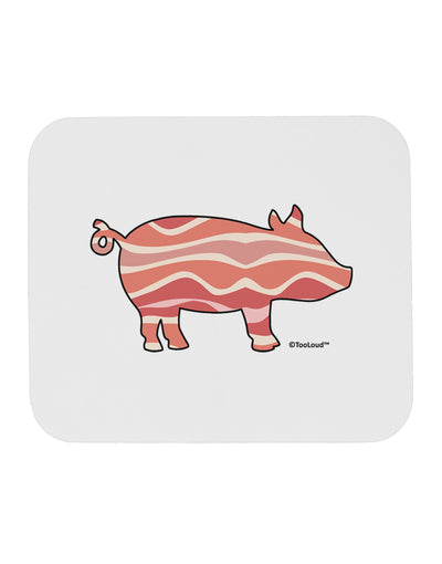 Bacon Pig Silhouette Mousepad by TooLoud-TooLoud-White-Davson Sales