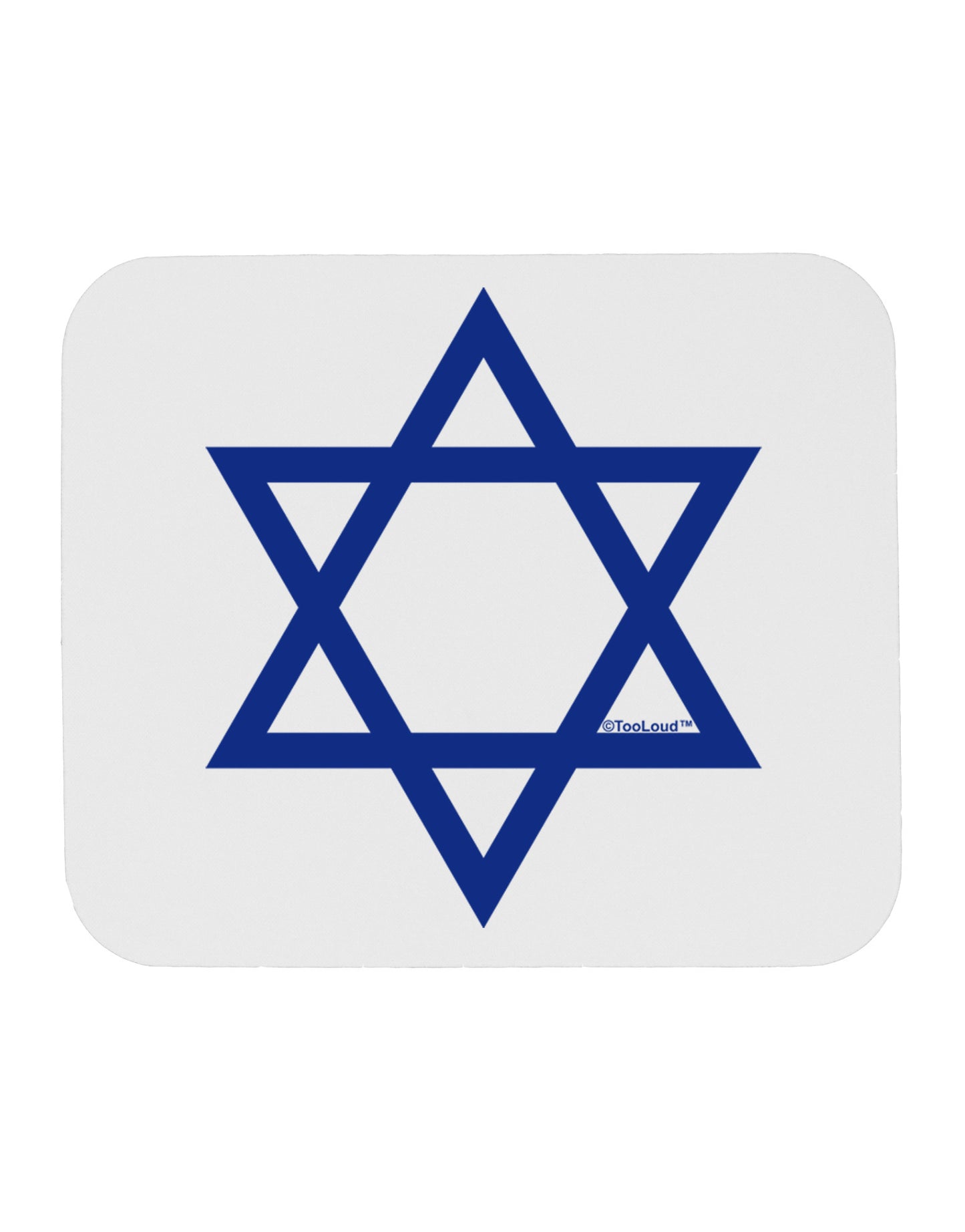 Jewish Star of David Mousepad by TooLoud-TooLoud-White-Davson Sales