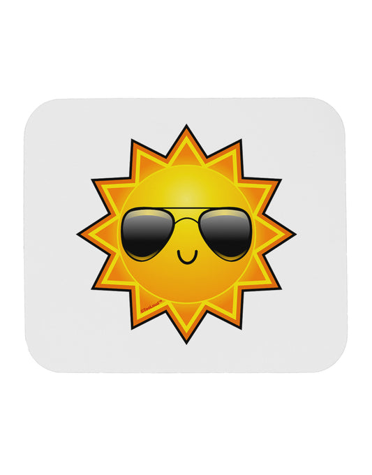 Sun With Sunglasses Mousepad by TooLoud-TooLoud-White-Davson Sales