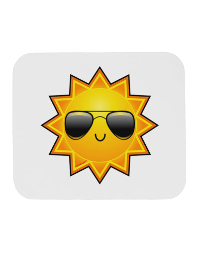 Sun With Sunglasses Mousepad by TooLoud-TooLoud-White-Davson Sales