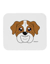 Cute Bulldog - Red Mousepad by TooLoud-TooLoud-White-Davson Sales