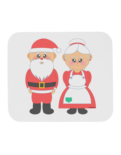 Cute Mr and Mrs Santa Claus Couple Christmas Mousepad-TooLoud-White-Davson Sales