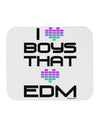 I Heart Boys That Heart EDM Mousepad-TooLoud-White-Davson Sales