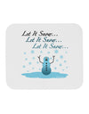 Let It Snow Happy Snowman Mousepad-TooLoud-White-Davson Sales