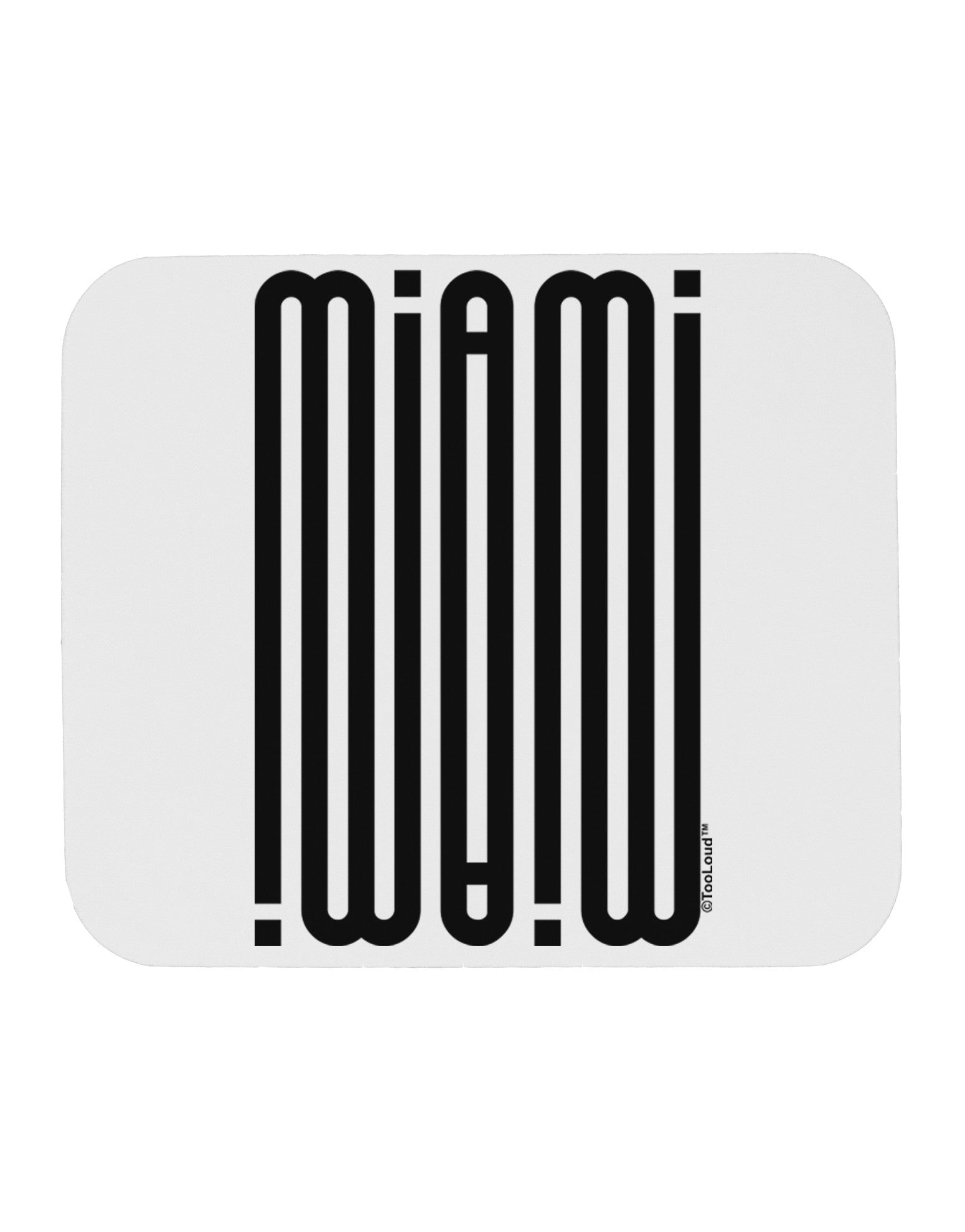 Miami Mirage Mousepad-TooLoud-White-Davson Sales